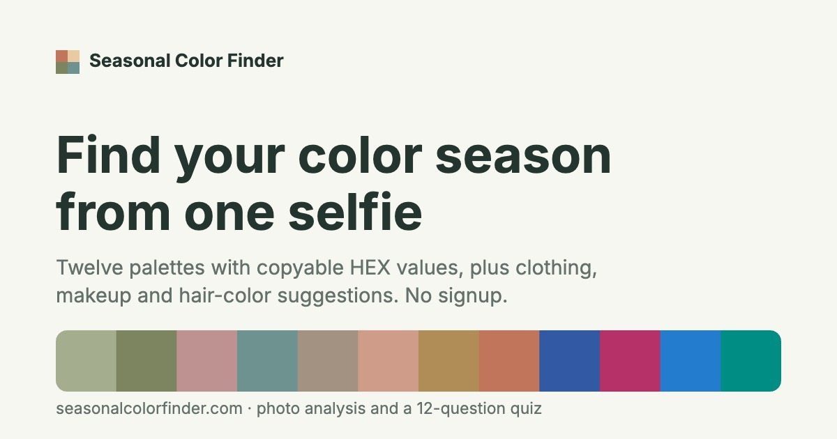 Seasonal Color Finder preview